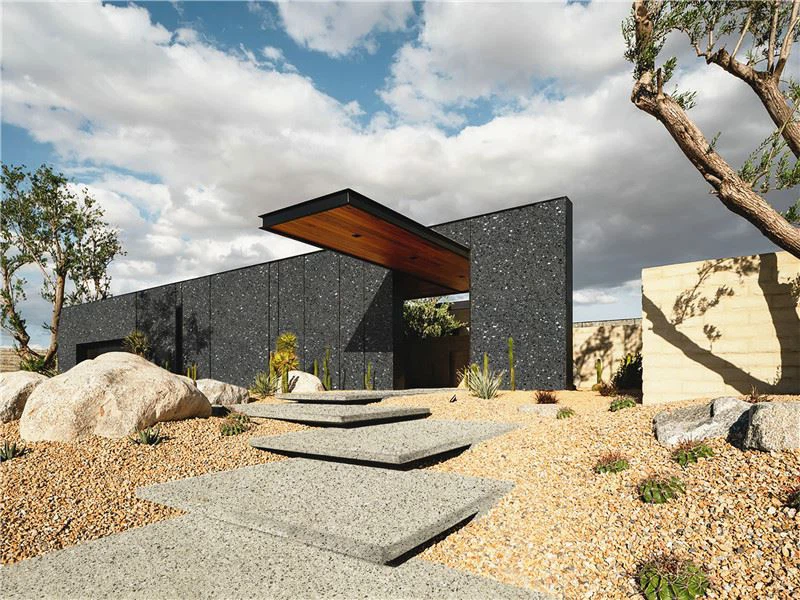 Black and white Terrazzo Floor