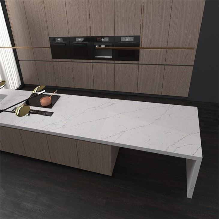 Calacatta White Quartz vanity top