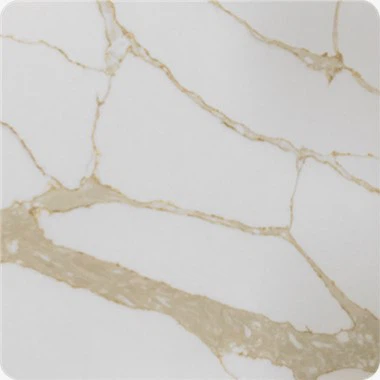 Calacatta Quartz с золотыми прожилками